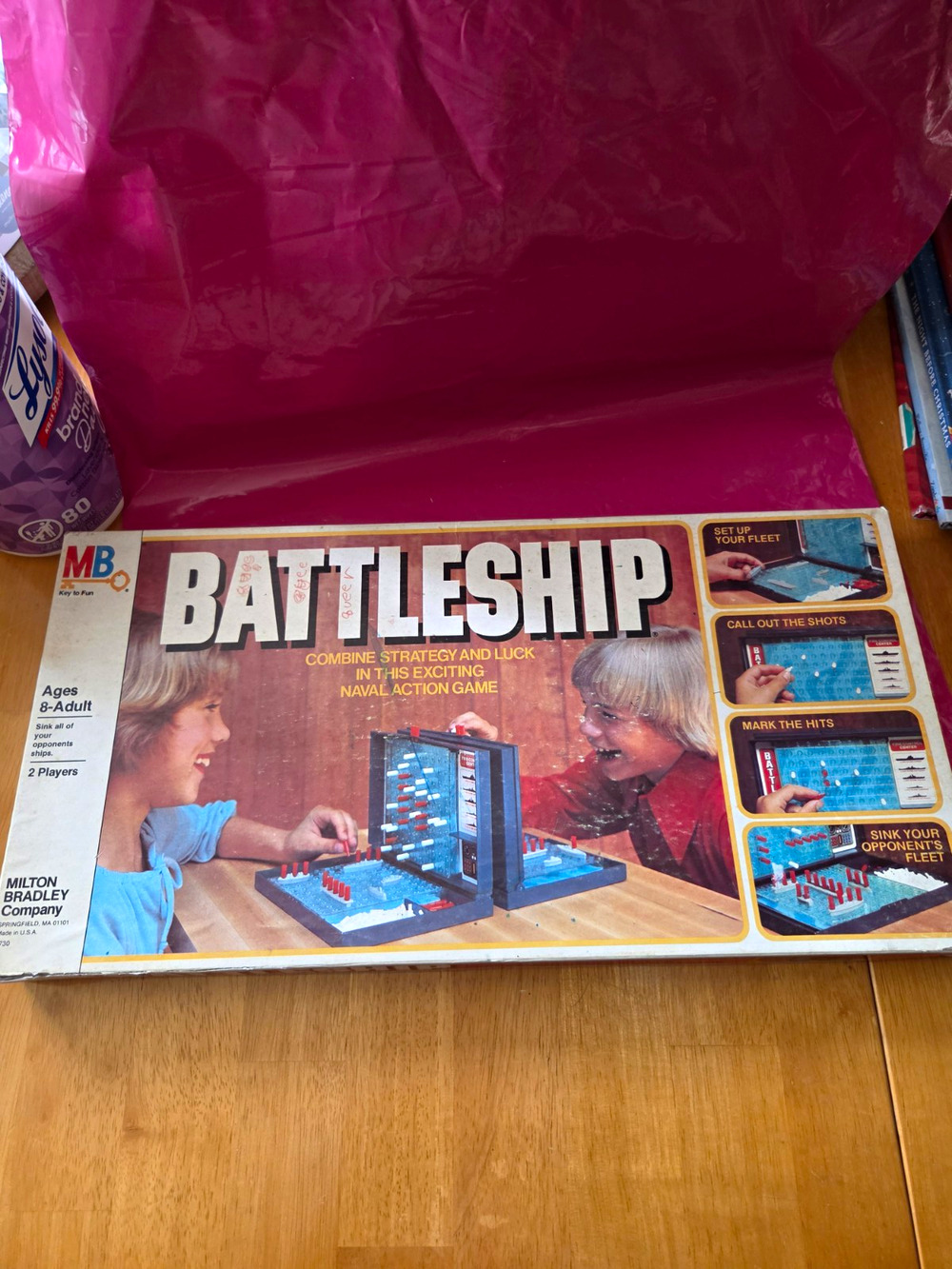 Vtg Milton Bradley Battleship Naval Board Game Complete 2-Player Ages 8+